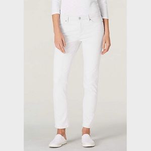 J. Jill Authentic Fit Slim Leg Jeans in White